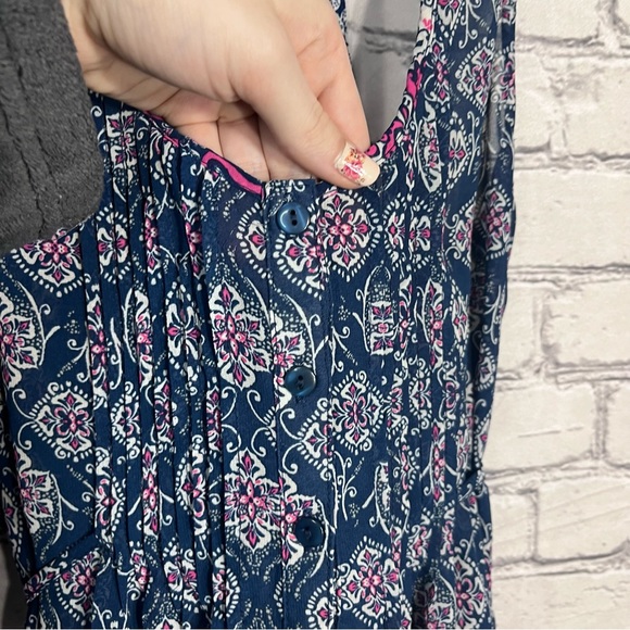 *🌼3/$30🌼American Rag Sleeveless Printed Sheer Blouse Size Small - Picture 12 of 14